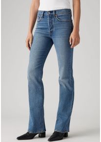 Levi's Bootcut-Jeans LEVI'S "WEDGIE BOOT", Damen, Gr. 29, L&auml;nge 32, blau (point psk), Denim/Jeans, Obermaterial: 99% Baumwolle, 1% Elasthan, unifarben, bootcut fit lang, Jeans Bootcut-Jeans, im Five-Pocket Style