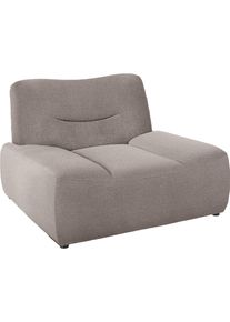 Sessel DOMO collection "Cesena modern, elegante flache Armlehnen, komfortabel", grau (stone), B:122cm H:81cm T:109cm, Sessel, Sessel