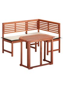 Balkonset Merxx, braun, Obermaterial: 100% Polyester. F&uuml;llung: 100% Polyurethan, Sitzm&ouml;bel-Sets, Balkonset, Topseller