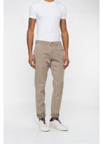 Chinohose Replay "Benni Regular Slim", Herren, Gr. 31, L&auml;nge 34, beige (sand), Web, Obermaterial: 91% Baumwolle, 6% Elastomultiester, 3% Elasthan, regular fit lang, Hosen Chinohose
