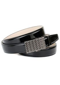 Lederg&uuml;rtel Anthoni Crown, Damen, Gr. 85, schwarz, Leder, unifarben, G&uuml;rtel Lederg&uuml;rtel, Automatik Dameng&uuml;rtel mit filigraner Schlie&szlig;e