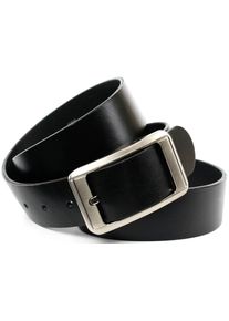 Lederg&uuml;rtel Anthoni Crown, Damen, Gr. 95, schwarz, Leder, unifarben, G&uuml;rtel Lederg&uuml;rtel, Jeansg&uuml;rtel mit silberfarbener Schlie&szlig;e