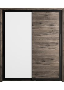 Kleiderschrank GAMI "Kleiderschrank 2 T&uuml;ren, Kinderkleiderschrank", braun (eiche braun), B:191cm H:220cm T:63cm, Holzwerkstoff, Schr&auml;nke, Kleiderschrank, In 2 Farben erh&auml;ltlich