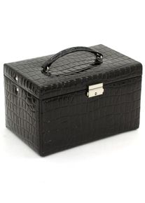 Schmuckkasten Lady, schwarz, Aufbewahrungsboxen, Polyurethan, Schmuckkasten