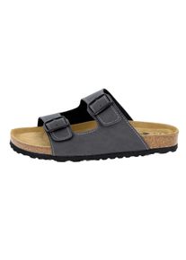 Pantolette Lico "Pantolette Bioline Man Soft", Herren, Gr. 45, grau, Synthetik, Schuhe Pantolette