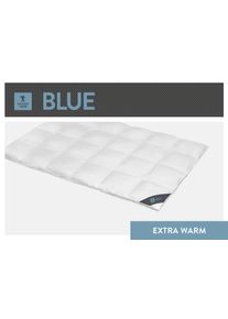 Daunenbettdecke Spessarttraum "Blue", wei&szlig;, B:155cm L:200cm, Bezug: 100% Baumwolle. F&uuml;llung: 60% Daunen, 40% Federn, Bettdecken, Daunenbettdecke, hergestellt in Deutschland, allergikerfreundlich