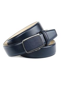 Lederg&uuml;rtel Anthoni Crown, Damen, Gr. 95, blau, Leder, unifarben, G&uuml;rtel Lederg&uuml;rtel, Eleganter G&uuml;rtel in Hirschpr&auml;gung