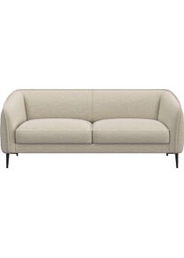 2,5-Sitzer FLEXLUX "Belle Designsofa, Couch, bequem durch Kaltschaum im Sitz", wei&szlig; (sanftes wei&szlig;), B:188cm H:74cm T:89cm, 100% Polyester, Sofas, 2 5-Sitzer, Skandinavisches Design, In hochwertiger Verarbeitung