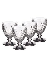 Villeroy & Boch Glas VILLEROY & BOCH "Wassergl&auml;ser Boston 400 ml 4er Set transparent", bunt (transparent), Glas, Trinkgef&auml;&szlig;e, Glas