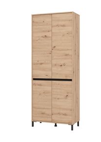 Schuhschrank Home Affaire "Flannan, Schuhregal, Schuhkommode, Gesamth&ouml;he 205,5 cm", artisan eiche, B:80cm H:205,5cm T:40cm, Holzwerkstoff, Schr&auml;nke, Schuhschrank, acht Regale und eine Schublade, Gesamtbreite 80 cm