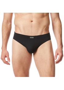 Slip Bruno Banani "CHECK LINE 2.0 SPORTSLIP", Herren, Gr. 6L, schwarz (schwarz karo), Obermaterial: 90% Polyamid, 7% Elasthan, 3% sonstige Fasern, kariert, bequem, Unterhosen Slip