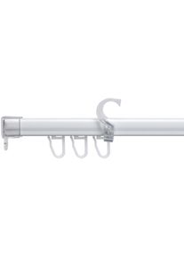 U-Schiene Liedeco "U-STORELAU01GS" Gr. 1, wei&szlig;, B:1,95cm L:110cm T:1,6cm, Metall, Gardinenstangen, U-Schiene