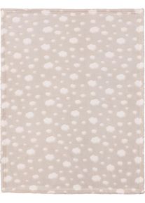 Babydecke Biederlack "Set Kuschetier mit Decke", braun (beige, braun), B:75cm L:100cm, Polyester, Wohndecken, Babydecke, Cleo, 75 x 100