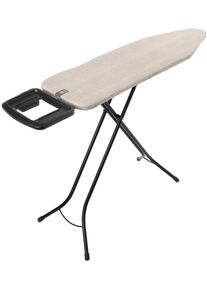 B&uuml;gelbrett Brabantia "B&uuml;geltisch B, 124 x 38 cm, Dst-Mulde Solide", denim grau, schwarz, B:46,2cm T:70cm, B&uuml;gelbretter, B&uuml;gelbrett, Fairtrade-zertifiziert