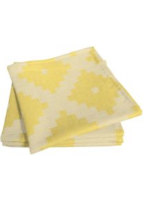 Stoffserviette Adam "Maroccan Shiraz Light" Gr. 1, gelb, B:30cm L:30cm, Obermaterial: 100% Baumwolle, Servietten, Stoffserviette