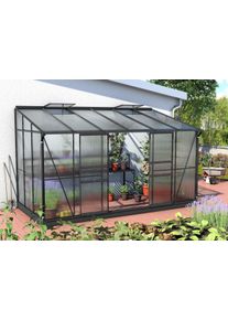 Anlehngew&auml;chshaus Vitavia "Osiris 7800", grau (anthrazit), B:387cm T:201cm, Gew&auml;chsh&auml;user, Anlehngew&auml;chshaus