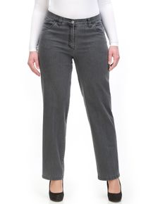 Stretch-Jeans KjBRAND "Babsie", Damen, Gr. 56, N-Gr, grau (denim graphit), Denim/Jeans, Obermaterial: 85% Baumwolle, 13% Polyester, 2% Elasthan, lang, Jeans Stretch-Jeans, mit Stretch-Anteil