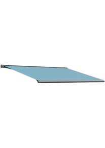 Kassettenmarkise Wismar "S-Compact", blau, B:400cm H:19cm, Polyacryl, Markisen, Kassettenmarkise