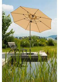 Sonnenschirm Schneider Schirme "Venedig", beige (natur), Obermaterial: 100% Polyester, Standschirme, Sonnenschirm, ohne Schirmst&auml;nder