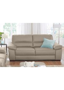 2-Sitzer Calia italia "Gaia, hochwertiges Ledersofa mit erstklassigem Sitzkomfort", beige (biscotto), B:177cm H:92cm T:97cm, Leder SORRENTO - 100% Leder;Leder BULL - 100% Leder, Sofas, 2-Sitzer, edles Design, in zwei hochwertigen Lederqualit&auml;ten