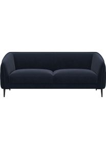 2,5-Sitzer FLEXLUX "Belle Designsofa, Couch, bequem durch Kaltschaum im Sitz", blau (royal blau), B:188cm H:74cm T:89cm, 100% Polyester, Sofas, 2 5-Sitzer, Skandinavisches Design, In hochwertiger Verarbeitung