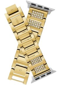 Smartwatch-Armband Guess "Apple Strap", gold (goldfarben), Uhrenarmb&auml;nder, Edelstahl, Smartwatch-Armband, Wechselarmband, Ersatzband, Edelstahl, passend f&uuml;r die Apple Watch