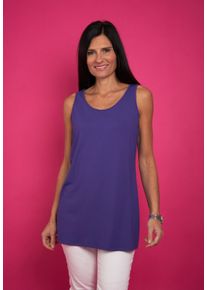 Longtop Seidel Moden, Damen, Gr. 56, lila, Jersey, Obermaterial: 95% Viskose, 5% Elasthan, unifarben, l&auml;ssig geschnitten Po-bedeckend, tiefer Rundhals, Tops Longtop, mit Viskose und Stretch - MADE IN GERMANY