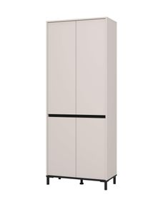 Schuhschrank Home Affaire "Flannan, Schuhregal, Schuhkommode, Gesamth&ouml;he 205,5 cm", kaschmir, B:80cm H:205,5cm T:40cm, Holzwerkstoff, Schr&auml;nke, Schuhschrank, acht Regale und eine Schublade, Gesamtbreite 80 cm