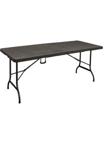 Garten-Essgruppe Garden Pleasure "TABORA", schwarz (schwarz, schwarz, schwarz), B:180cm H:81cm T:175cm, Kunststoff, Stahl, Sitzm&ouml;bel-Sets, Garten-Essgruppe