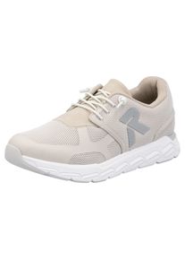 Slip-On Sneaker RIEKER "Preston", Damen, Gr. 42, Textil, beige (hellbeige), Nubuklederimitat, Textil, Schuhe Slip-On Sneaker, Freizeitschuh, Halbschuh, Schlupfschuh mit Gummizug