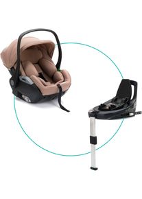 Autokindersitz fillikid "NOA, inkl. Basisstation", Baby, braun (dessert braun), Polyester, Kindersitze Autokindersitz, Gr. 0, 360
