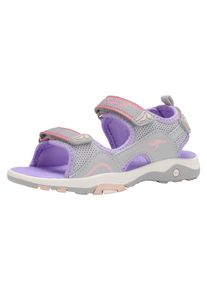 Sandale Kangaroos "K-Leni Nova", M&auml;dchen, Gr. 29, vapor grau, frost pink, Synthetik, Textil, Schuhe Sandale