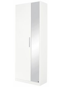 Schuhschrank Rauch "Garderobenschrank Dreht&uuml;renschrank Kleiderschrank Schrank MINOSA", wei&szlig; (alpinwei&szlig;), B:69cm H:197cm T:41cm, Holzwerkstoff, Schr&auml;nke, Schuhschrank, mit Spiegel, Breite 69 cm mit 6 Schuhablageb&ouml;den MADE IN GERMANY