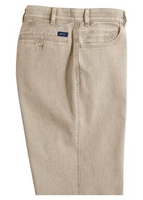 Br&uuml;hl Dehnbund-Jeans BR&Uuml;HL, Herren, Gr. 31, Untersetztgr&ouml;&szlig;en, beige, 98% Baumwolle, 2% Elasthan, unifarben, lang, Jeans Dehnbund-Jeans