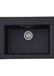 Einbausp&uuml;le respekta, schwarz, B:66cm H:21cm T:50cm, Verbundwerkstoff, K&uuml;chensp&uuml;len, Einbausp&uuml;le