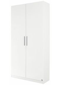 Schuhschrank Rauch "Garderobenschrank Dreht&uuml;renschrank Kleiderschrank Schrank MINOSA", wei&szlig; (alpinwei&szlig;), B:91cm H:197cm T:41cm, Holzwerkstoff, Schr&auml;nke, Schuhschrank, Breite 91 cm mit 6 Schuhablageb&ouml;den MADE IN GERMANY