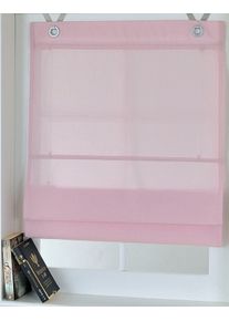 Raffrollo Kutti "Kessy Bessy" Gr. 2, lila (mauve), B:60cm H:140cm, Obermaterial: 65% Baumwolle, 35% Polyester, Raffrollos, Raffrollo, halbtransparent, Baumwolle, Polyester, Hakenaufh&auml;ngung