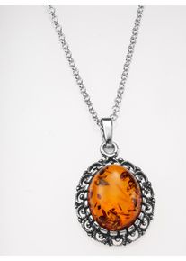 Kette mit Anh&auml;nger Lady, silber (silber 925), Halsketten, Damen, 1,6, Glas Silber 925 (Sterlingsilber), Glas, Silber 925 (Sterlingsilber), Kette mit Anh&auml;nger