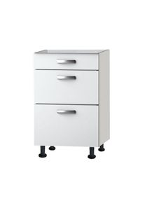 Unterschrank Optifit "Ole", wei&szlig;, B:50cm H:87cm T:58,4cm, Holzwerkstoff, Schr&auml;nke, Unterschrank