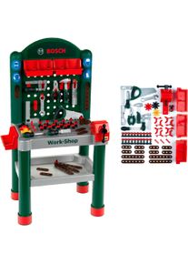 Spielwerkbank klein "BOSCH-Work-Shop", bunt, Rollenspielzeug, KinderB:37cm H:105cm T:50cm, Kunststoff, Spielwerkbank, Made in Germany, B:37cm H:105cm T:50cm