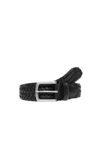 Marc O'Polo Flechtg&uuml;rtel MARC O'POLO, Herren, Gr. 110, schwarz, Rindsleder, Basic, G&uuml;rtel Flechtg&uuml;rtel, schmale, geflochtene Lederstreifen, eckige Schnalle