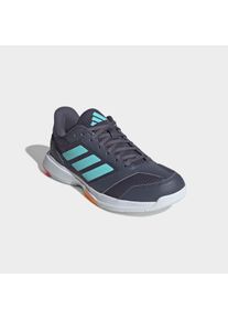 Hallenschuh adidas Performance "LIGRA 8 INDOOR", Herren, Gr. 45, aurora onix, flash aqua, semi lucid rot, Synthetik, Textil, Schuhe Hallenschuh, geeignet f&uuml;r jeden Hallensport