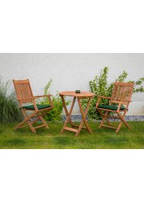 Balkonset Merxx "Rio", braun (holzfarben), Obermaterial: 100% Polyester. F&uuml;llung: 100% Polyurethan, Sitzm&ouml;bel-Sets, Balkonset