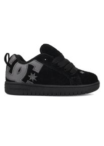 Sneaker DC Shoes "Court Graffik Se", Jungen, Gr. 3,5(34,5), schwarz (schwarz, schwarz, grau), Obermaterial:87, 6% Leder, 12% Synthetik, 0, 4% Polyester., Schuhe Sneaker