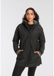 3-in-1-Funktionsparka Polarino, Damen, Gr. 50, schwarz, Obermaterial: 100% Polyester. Futter: 100% Polyester. Innenjacke: 100% Polyester, unifarben, mit verstellbarem Klettverschluss, Jacken 3-in-1-Funktionsparka, atmungsaktiv, winddicht, wasserdicht, mit 2-Wege-Rei&szlig;verschluss