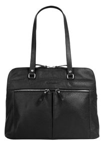 Aktentasche Betty Barclay, Damen, Gr. B/H/T: 39cm x 30cm x 9cm onesize, schwarz, Leder, leicht gl&auml;nzend, Taschen Aktentasche, echt Leder