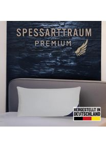 G&auml;nsedaunenkopfkissen Spessarttraum "Premium, Kopfkissen 1-tlg. oder 2-tlg. 40x80 oder 80x80 cm", wei&szlig;, B:40cm L:80cm, Bezug: 100% Baumwolle. F&uuml;llung: 90% G&auml;nsedaunen, 10% G&auml;nsefeder, Kopfkissen, G&auml;nsedaunenkopfkissen, hergestellt in Deutschland, allergikerfreundlich, im Set g&uuml;nstiger