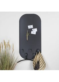 Garderobenhalter SPINDER DESIGN "Espen", schwarz, B:55cm H:115cm T:7cm, Metall, Garderobenhalter, Garderobenhalter, Metall, Breite 55 cm