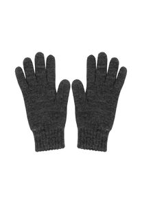 Strickhandschuhe MaxiMo, Jungen, Gr. 8, grau (carbon, meliert), Strick, Wolle, meliert, unifarben, Handschuhe Strickhandschuhe, Fingerhandschuhe, Wolle, w&auml;rmend, atmungsaktiv, basic, bequem