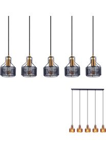 N&auml;ve N&Auml;VE LED Pendelleuchte "FORO", schwarz (schwarz, golden), H: 120cm, 1 Stk., Leuchten, schwarz/golden, LED Pendelleuchte